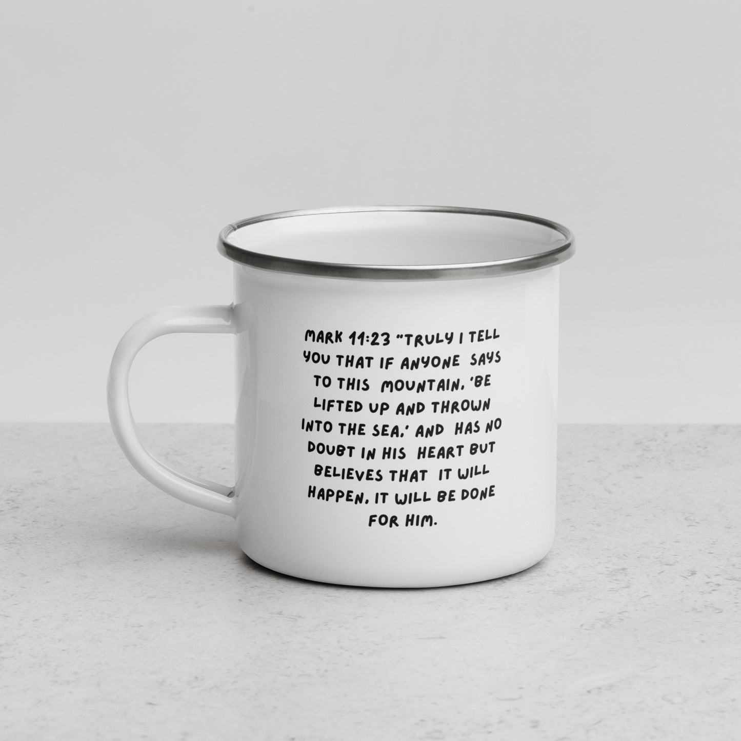 Faith Can Move Mountains - Enamel Mug