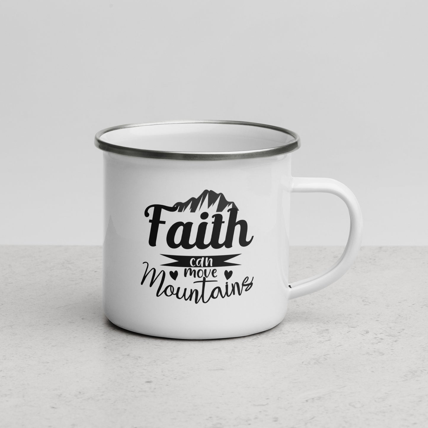 Faith Can Move Mountains - Enamel Mug