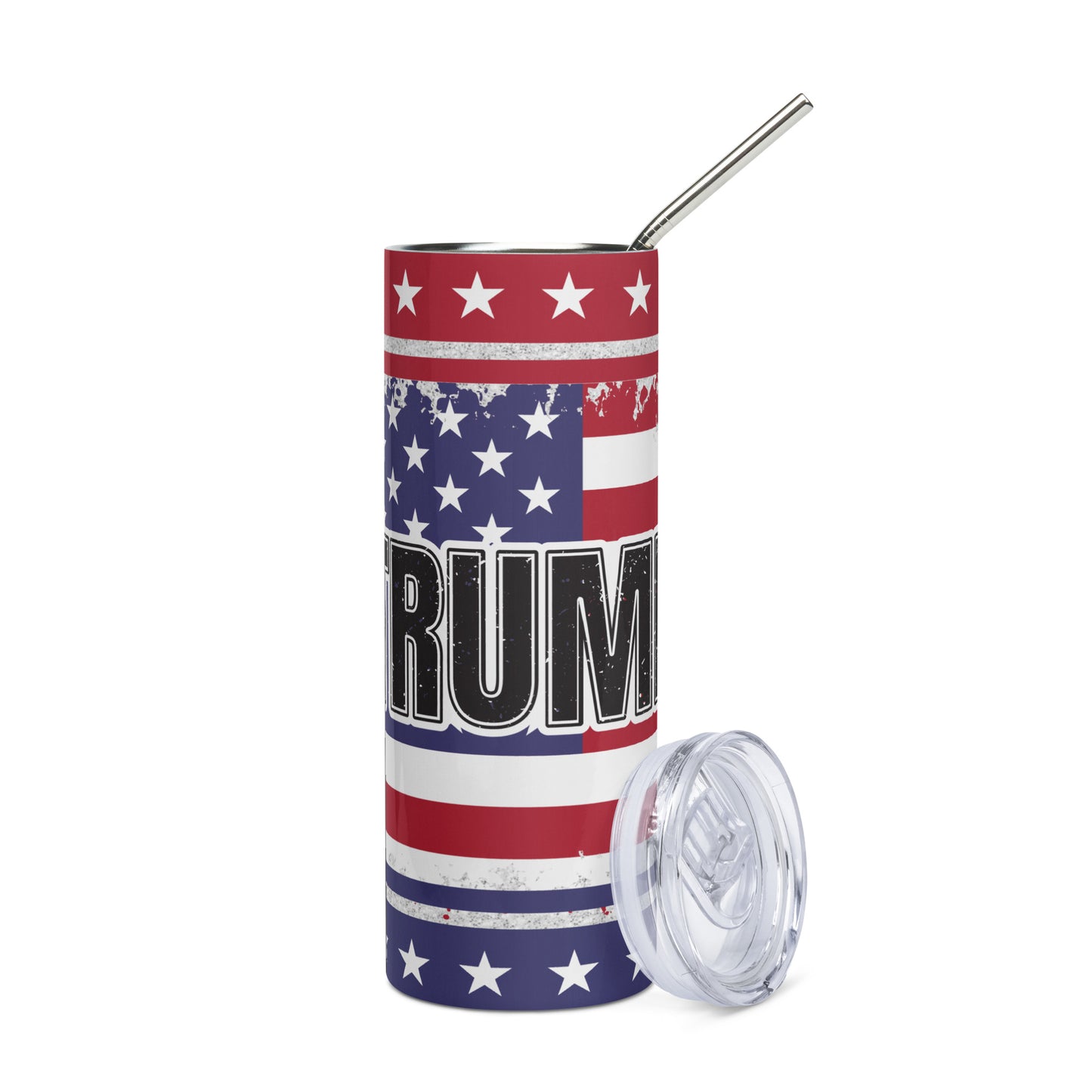 Trump - Stainless steel tumbler - USA flag