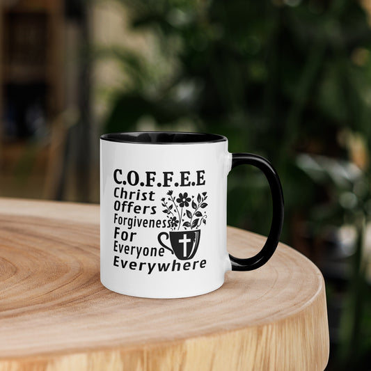 COFFEE - Mug with Black Colored Inside