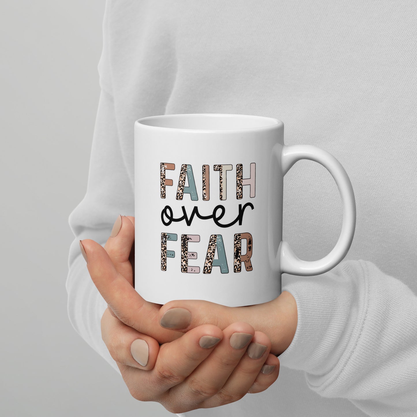 Faith over fear mug